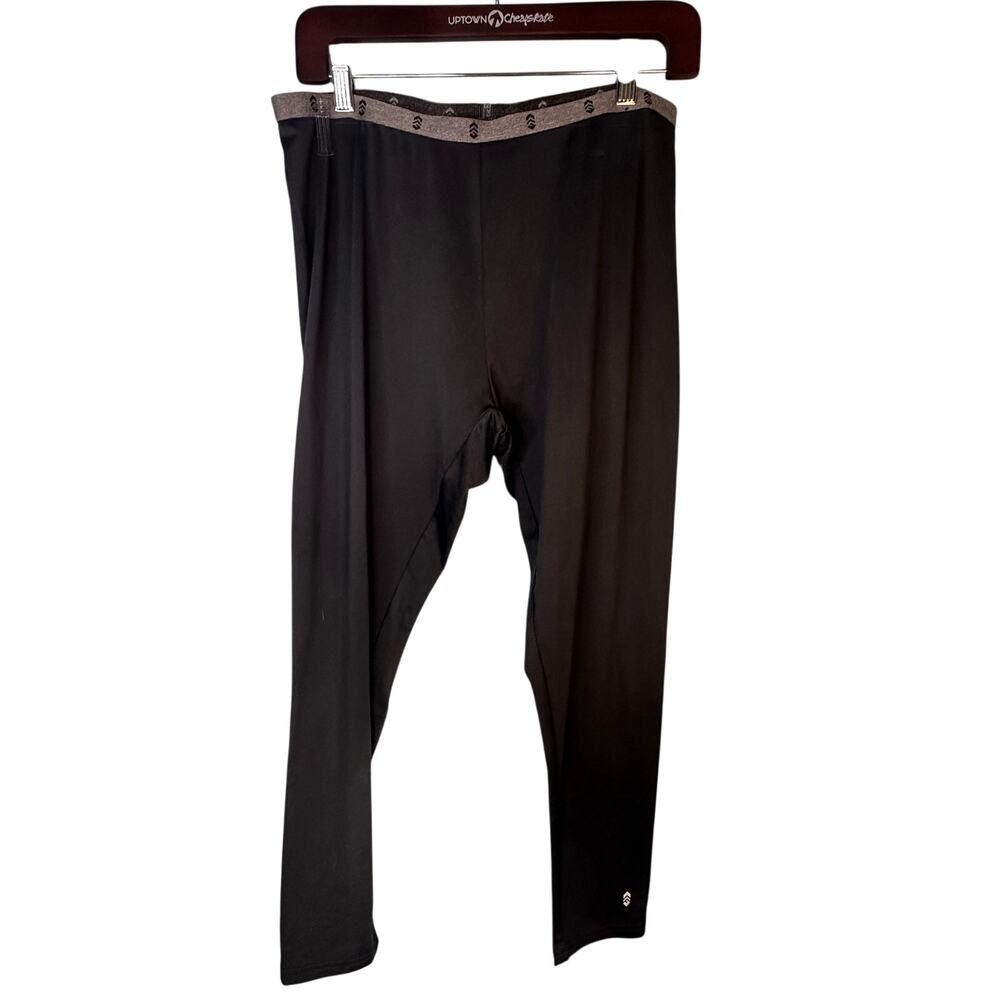 Free Country brand black base layer pants in size XL hiking, fishing, camping